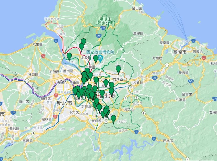 Open Green打開綠生活2.0＿2014-2020改造點地圖
